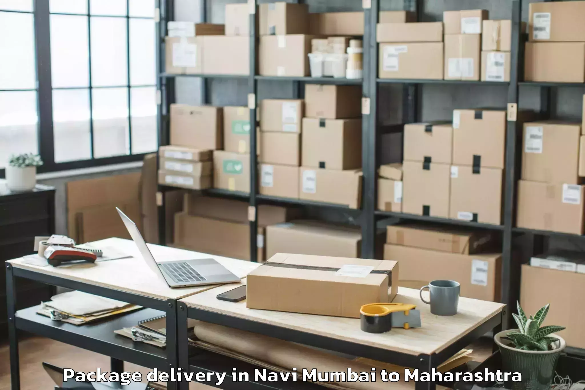 Top Navi Mumbai to Shegaon Package Delivery Available